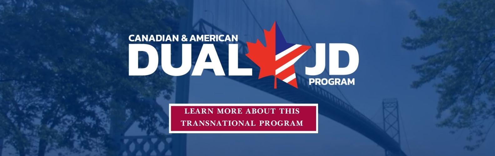 banner about the dual jd program