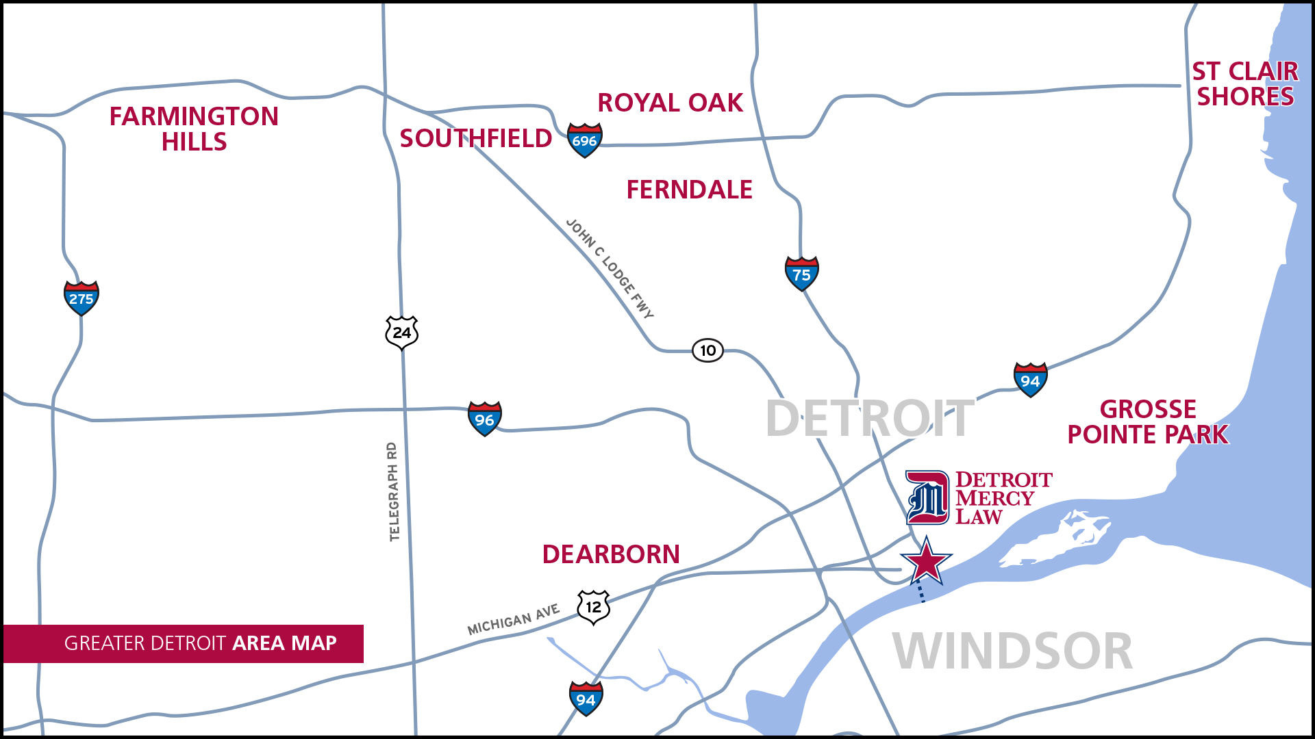 Detroit-Mercy-Law---Greater-Detroit-Area-Map